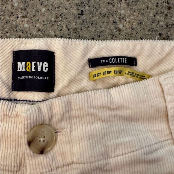 MAEVE Anthropologie Colette Corduroy Wide Leg Crop - Picture 10 of 15